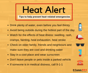 Summer heat continues: advice, tips and when to call 9-1-1 - E-Comm 9-1-1